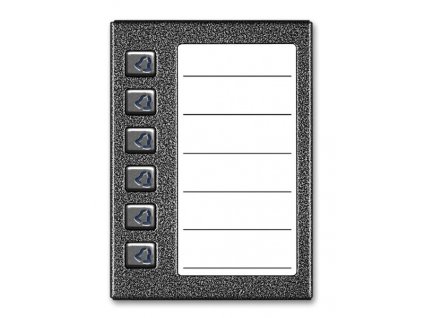 ACO CDN-6NP GR Osvětlený panel se seznamem rezidentů a 6 tlačítky