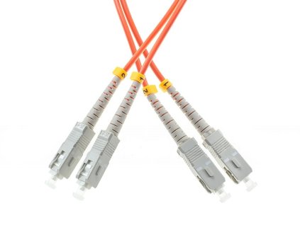 Vlákno PATCHCORD MM 5M DUPLEX 50/125um OM2, SC-UPC/SC-UPC