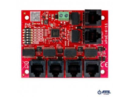 5portový POE SWITCH ATTE xPoE-6-11-OF