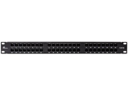 PATCH PANEL UTP CAT.5E 48 PORTŮ PGF-5EUTP48-B9 GETFORT