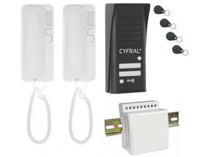 INTERKOM EURA "CYFRAL" COSMO 2-LOKÁTOR ČERNÝ