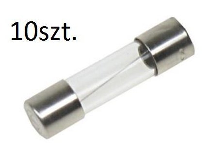 B-1000 pojistka 1000mA skleněná pojistka, zkratová 1A 250V 10ks.