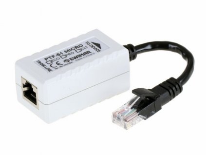 Přepěťová ochrana LAN pro IP kamery, EWIMAR PTF-51-ENG/PoE/Micro