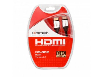 Conotech HDMI KABEL NS-002 2.1 ULTRA HIGH SPEED 8K+ Ethernet - 2 metry