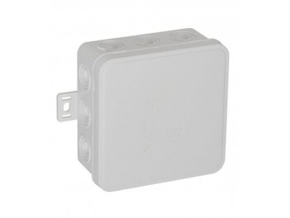Povrchová krabice prázdná 12 přívodů VIPLAST V6 klik BÍLÁ IP54 85x85x41mm 036-01
