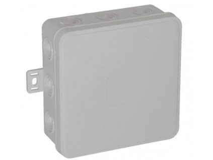 Povrchová krabice prázdná 12 přívodů VIPLAST V7 klik BÍLÁ IP54 100x100x41mm 037-01