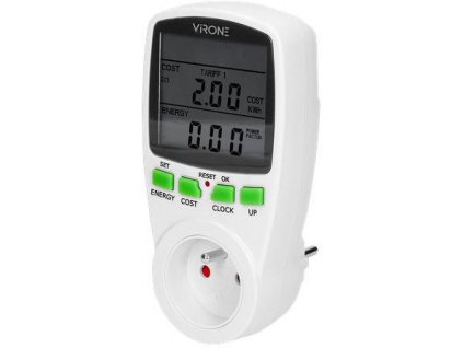 Wattmetr VIRONE EM-1 se dvěma tyčemi a LCD displejem
