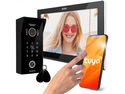 EURA VDP-99C5 VIDEODOMOFON černý, WiFi, RFID