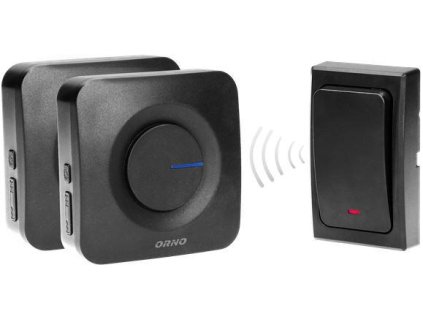 zestaw dwch dzwonkw orno bezprzewodowych z 1 przyciskiem ordbmt165 a43affd988786