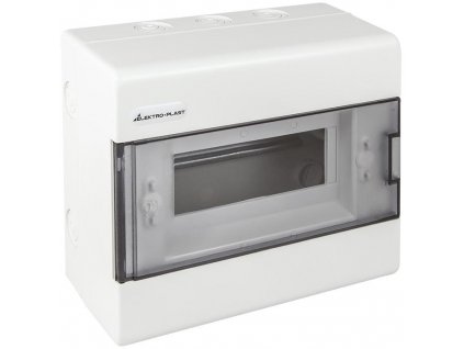 Modulární rozváděč 1x8 exponovaný (N+PE) IP40 SRn-8