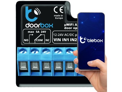 BLEBOX doorbox - ovládací jednotka pro vrata a brány