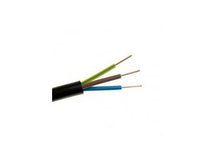 Elektrický zemnicí vodič YKY 0,6/1kV 3x2,5mm2 ČERNÝ ELEKTROKAKEL 100m