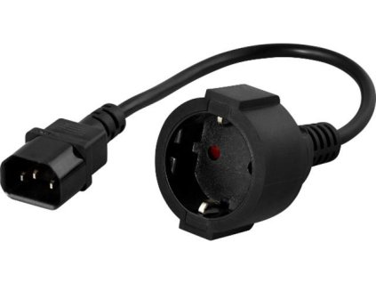 adapter iec 320 c14mschukof na kablu 20cm do ups czarny powerwalker 6be8a4e21e75a