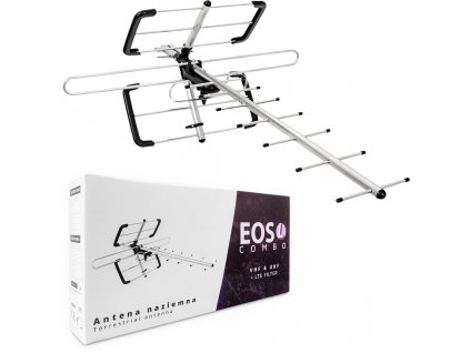 Anténa DVB-T/T2 Spacetronik EOS L Combo Black (pasivní)