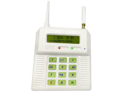 Ústředna ELMES CB32GZS - ústředna se zeleným podsvícením, s možností připojení gsm antény