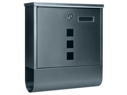 skrzynka na listy haiti z gazetnikiem wizytownikiem i okeinkami antracyt 66327b281ac8f