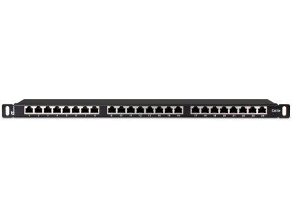 PATCH PANEL FTP CAT.5E 24 PORTŮ 0,5U PGF-5EFTP24-B8 GETFORT