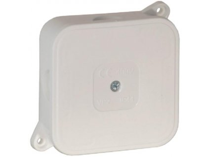 Povrchová krabice prázdná 4 přívody VIPLAST VP-2 WHITE IP44 85x85x35mm 027-01