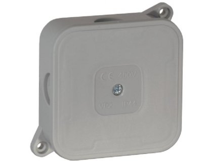 Povrchová krabice prázdná 4 přívody VIPLAST VP-2 GRAY IP44 85x85x35mm 027-03