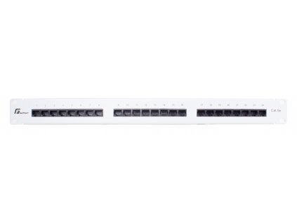 PATCH PANEL UTP CAT.5E 24 PORTŮ ŠEDÝ PGF-5EUTP24-B5-G GETFORT