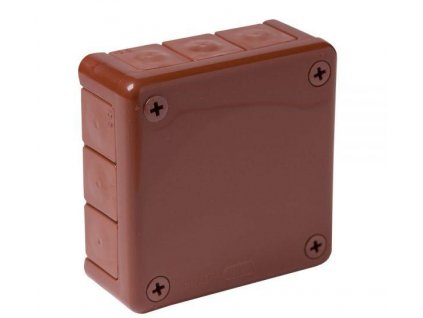 Povrchová krabice prázdná 12 přívodů VIPLAST VP-41 BRONZE IP55 98x98x42mm 041-02