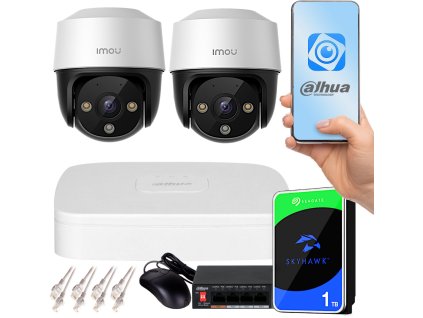 zestaw monitoringu imou 2 kamery obrotowe 2mpx poe 979c0b0b97301