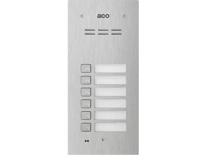 ACO COMO-PRO-A6 - 6místný panel pod omítku