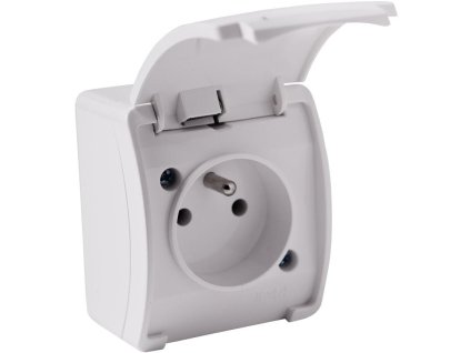 gniazdo natynkowe pojedyncze z uziemieniem z klapk viplast koala biae ip44 16101 c60f95db1e031