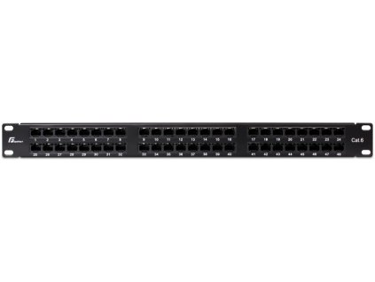 PATCH PANEL UTP CAT.6 48 PORTŮ PGF-6UTP48-B9 GETFORT