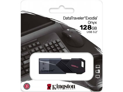 Flash disk Kingston Data Traveler Exodia Onyx 128GB USB3.2 Gen1