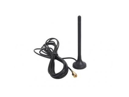 Antena GSM - złącze SMA męskie do moduły GSM2/2000 i modułu dedykowanego do centrali CB32.
Długość przewodu 2,5mb.