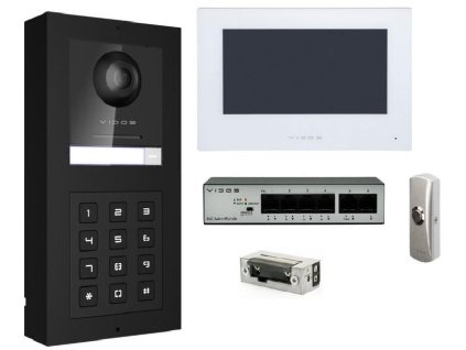 zestaw wideodomofon vidos one przycisk elektrozaczep fadc87a00a953