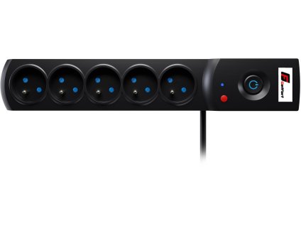 listwa zasilajca antyprzepiciowa getfort 5p 15m czarna 7cb62790b25a7