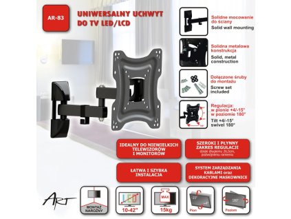 uchwyt tv cienny ledlcd art 1042 6594c9f0e8aaf