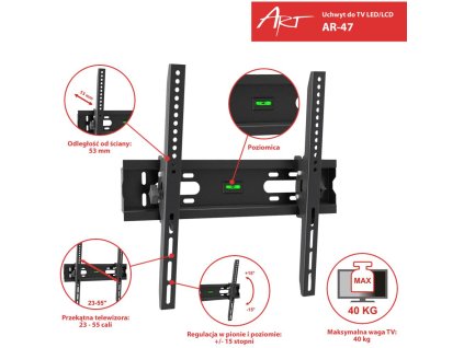 uchwyt tv cienny ledlcd art 2355 012ea0e86a6ce