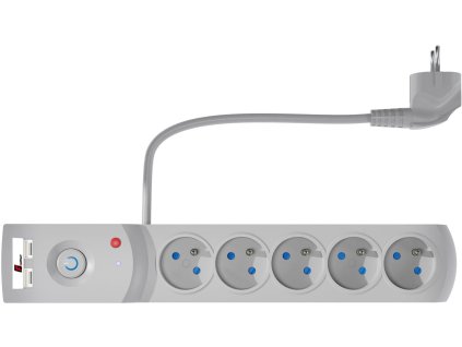 listwa zasilajca antyprzepiciowa getfort 5p 15m szara usb 1a37a12fb6ce4