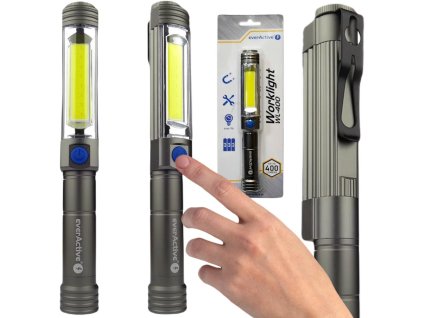 Inspekční dílenská svítilna COB LED everActive WL-400 5W 400 lumenů IP54 s magnetem