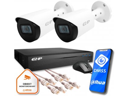 IP dohledový set EZ-IP by Dahua 2K dome kamery EZI-B140-F2 s instalační službou