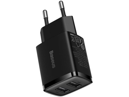 adowarka sieciowa baseus compact charger ccxj010201 105w 2x usba czarna 0132dc051a589