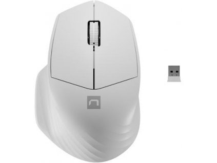 NATEC SISKIN 2 BEZDRÁTOVÁ MYŠ 1600DPI BLUETOOTH 5.0 + 2,4GHZ BÍLÁ