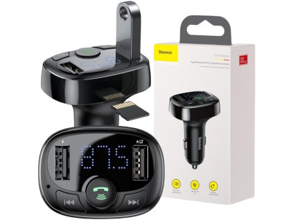 transmiter fm adowarka samochodowa baseus enjoy s09a 34a 2x usba microsd bt 42 d3e6e7d0b7ff7