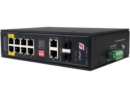 GETFORT PRŮMYSLOVÝ POE SWITCH 8GE+2GE+2SFP (-40/80)