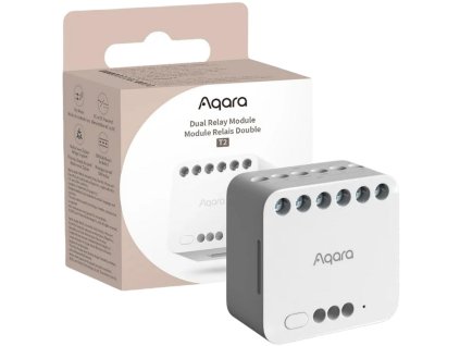 Aqara Duální reléový modul T2 | Zigbee, Apple HomeKit, Matter, Google Home, Alexa, DCM-K01