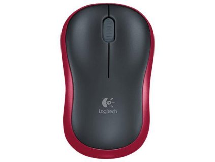 Bezdrátová myš Logitech M185 červená/černá
