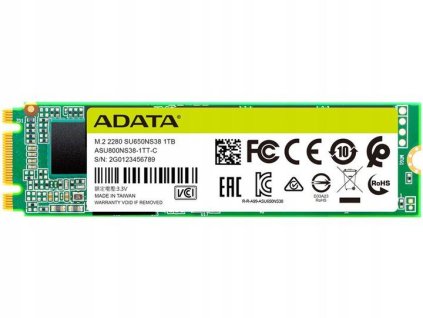 Adata Ultimate SU650 256GB M.2 TLC 3D 2280 SATA SSD disk