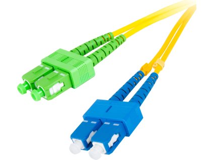 GETFORT SM SC/UPC-SC/APC DUPLEXNÍ OPTICKÝ PATCHCORD 1M