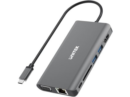 Unitek HUB 8v1 USB3.1 Type-C s Power Delivery 100W