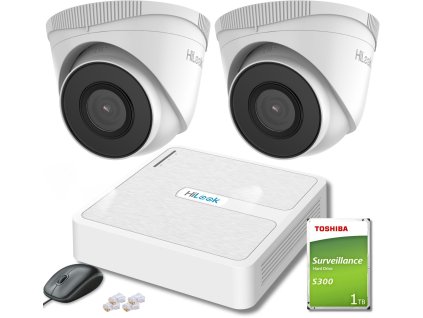Hilook by Hikvision sada 2 IP kamer IPCAM-T2 1TB disk