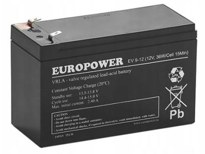 Baterie EV Series AGM EV 12V 8Ah/C10 (očekávaná životnost 6-9 let)
