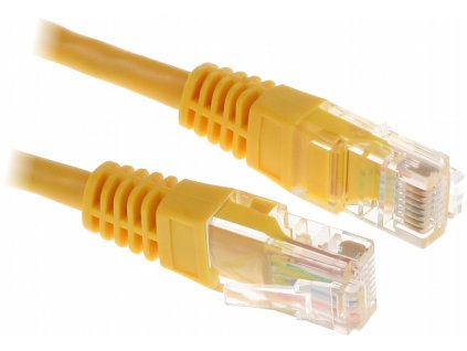 PATCHCORD CAT5E UTP 0,5M ŽLUTÝ